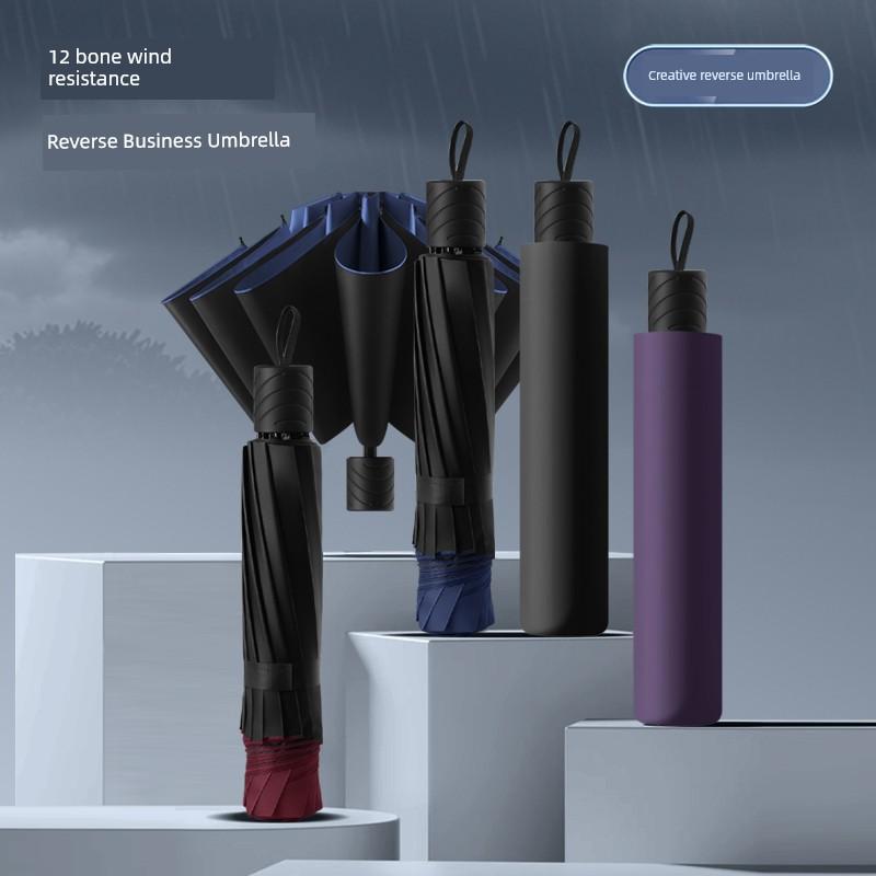 Extra-Large Foldable Rain Umbrella for Home Use, Enlarged, Thickened, Reinforced, Suitable for Three People, Dual-Use for Sun and Rain, Sun