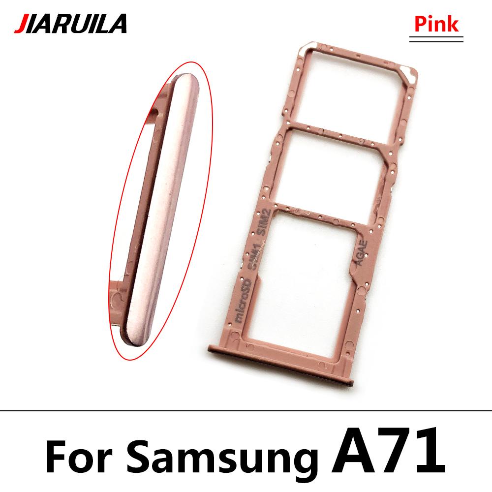 NEW Dual Card Phone Sim Card Tray For Samsung A12 A31 A51 A71 NEW SIM Chip Holder Slot Adapter Drawer Part + Pin
