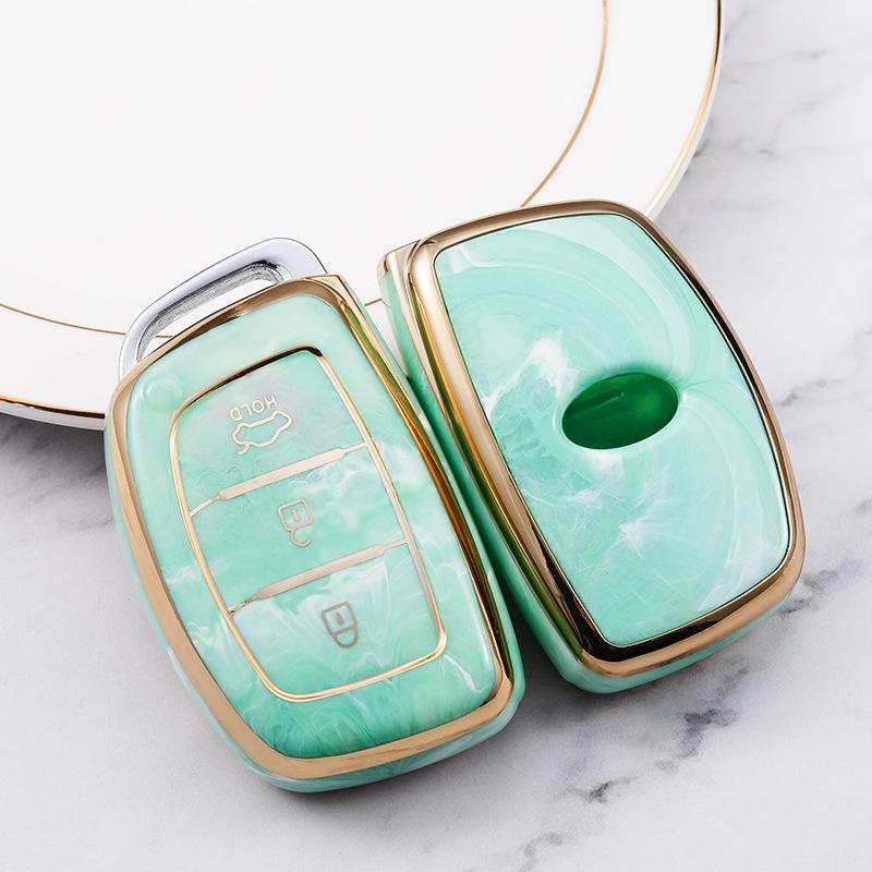 Moderne Autoschlüsselhülle für ix25, ix35, Sonata, Elantra, Mistra - Schützende Schale Tasche