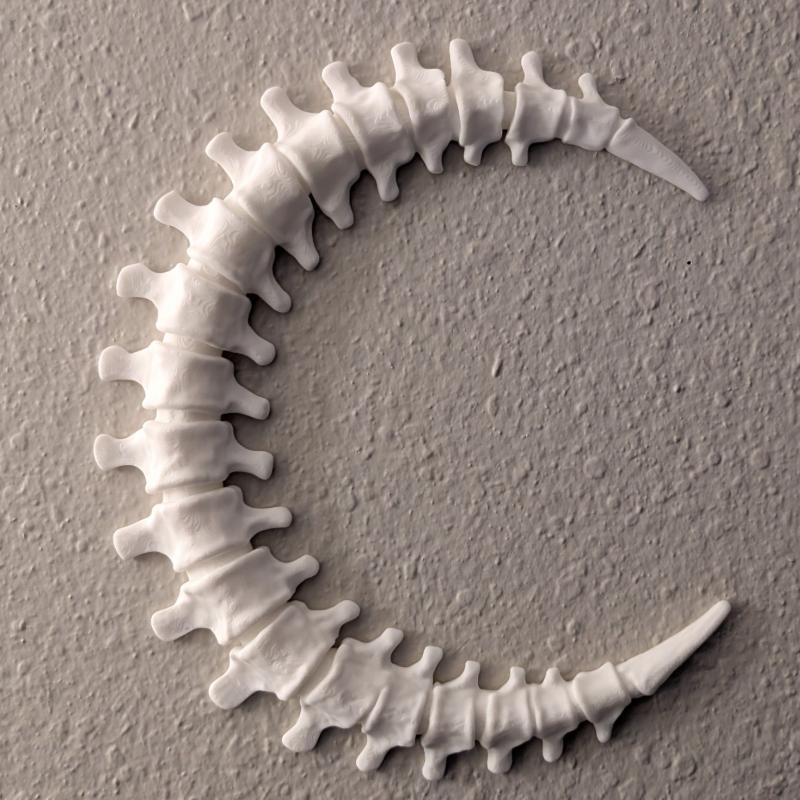 

Spinal Cord Moon Wall Hanging Gothic Home Decor Living Room Wall Art Ornament Dissecting Wall Decorations Using Bone Moon Art білий