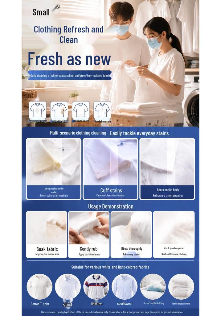 Yellow Stain Remover for Clothes, Bed Sheets, and Pillowcases