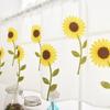 Vorhang Sonnenblume Bestickt Dekorativ Polyester Kurzer Transparenter Vorhang für Zuhause