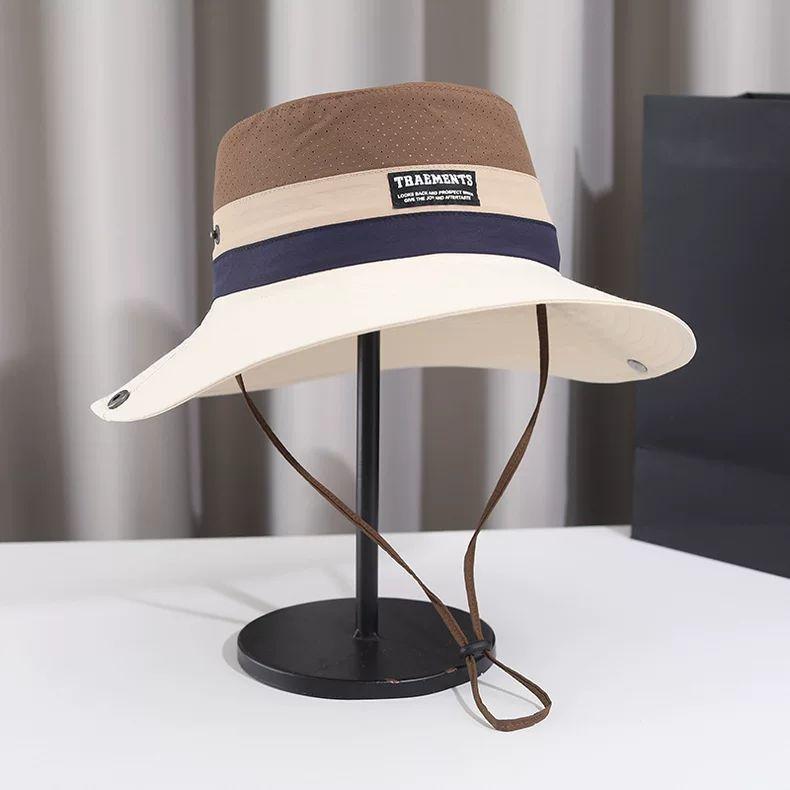 Breathable Sun Hat for Women - Foldable, Wide Brim with Ponytail Hole, UV Protection Fisherman Cap for Outdoor Activities