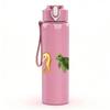 1PC Mixed Ocean Creature Sketch 750ml Color Plastic Sports Water Bottle Leakproof Flip Straw Lid Suitable for Sports Office Home Use