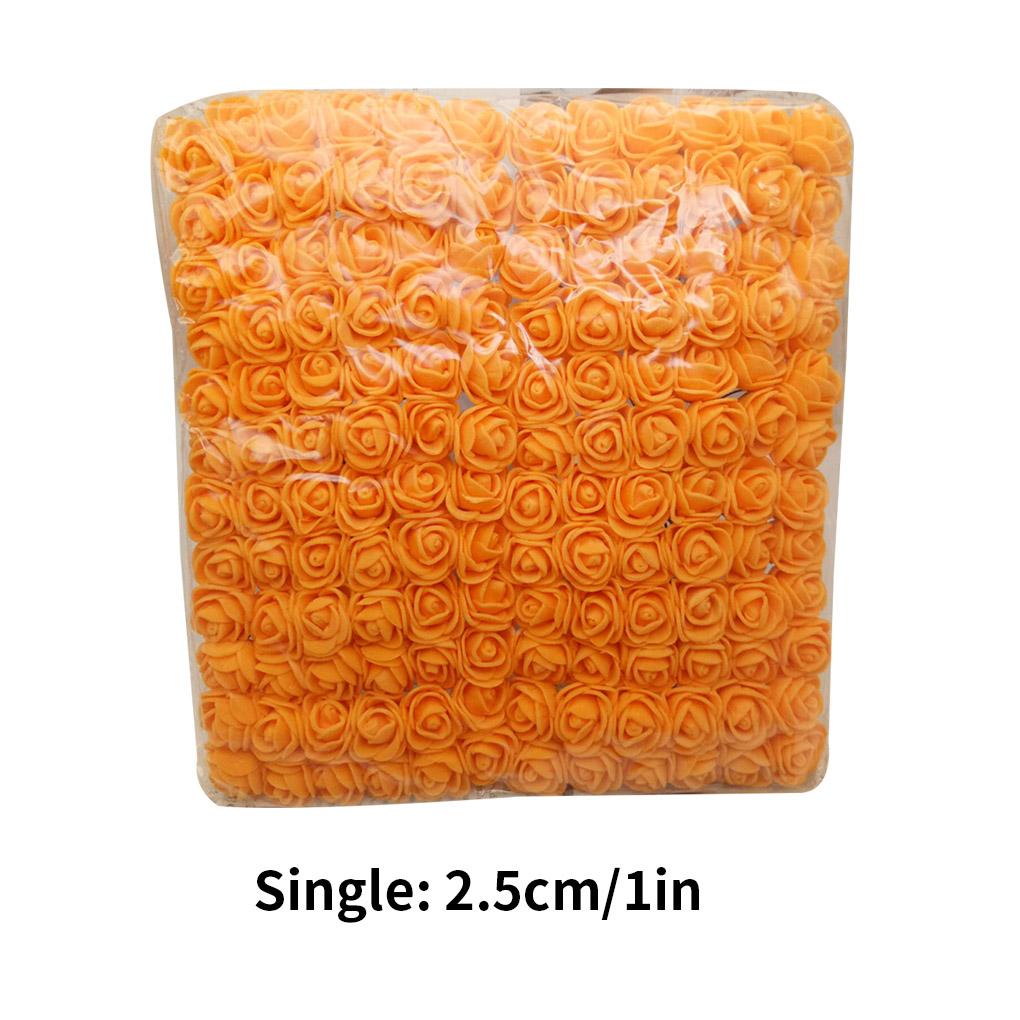 144Pcs Artificial PE Flowers Wedding Candy Box Decoration DIY Headband Wreath Accessories