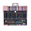 24-120 Colors Dual Tip Acrylic Marker Pens Set Brush Paint Markers for Rock Painting, Canvas, Wood Ceramic Art Supplies for Kids