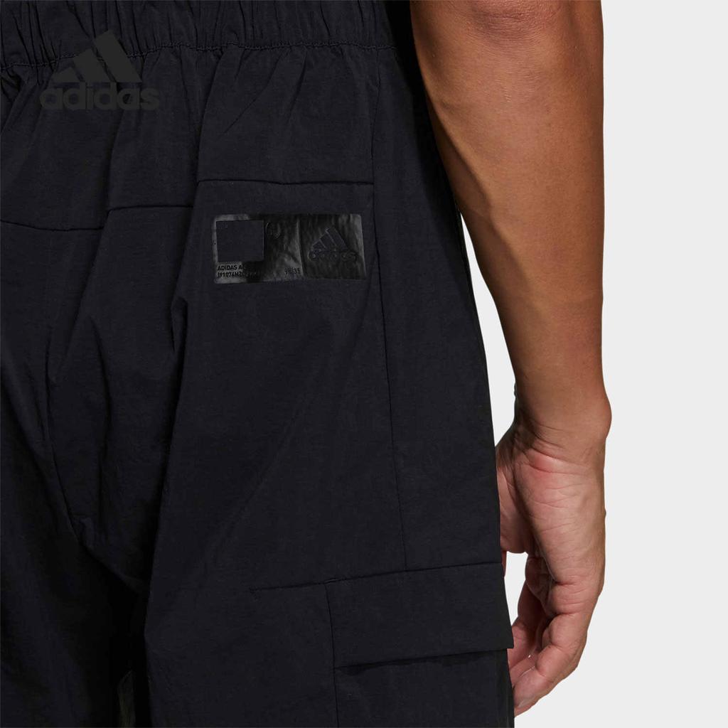 Adidas Solid Color Mid-Calf Comfortable Breathable Casual Pants Men Bottoms Black GN0777