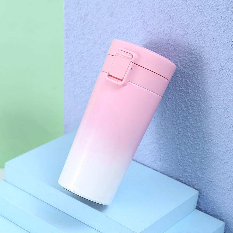 304 Stainless Steel Vacuum Flask Large Capacity Portable Bouncing Cup for Men and Women Outdoor Sports Business Coffee Cup