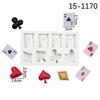 Poker Silicone Sugarcraft Mold Resin Tools Cupcake Baking Mould Fondant Cake Decorating Tools