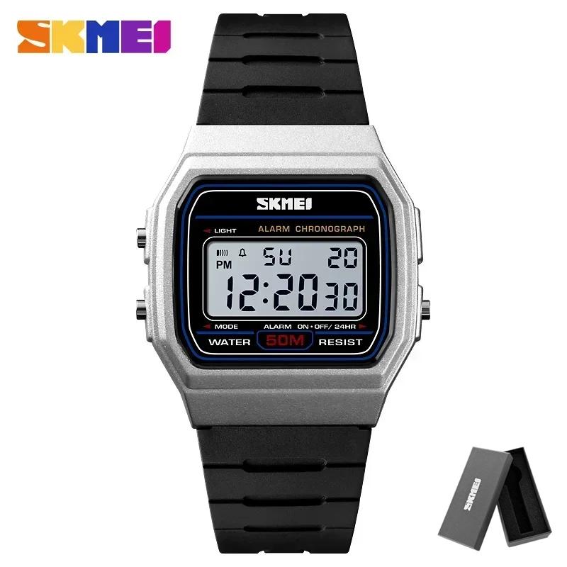 SKMEI 1412 Sport Paar Uhren Relogio Feminino Mode Damen Digitale Uhr Wasserdicht Anzeige Datum Woche Damen Armbanduhr