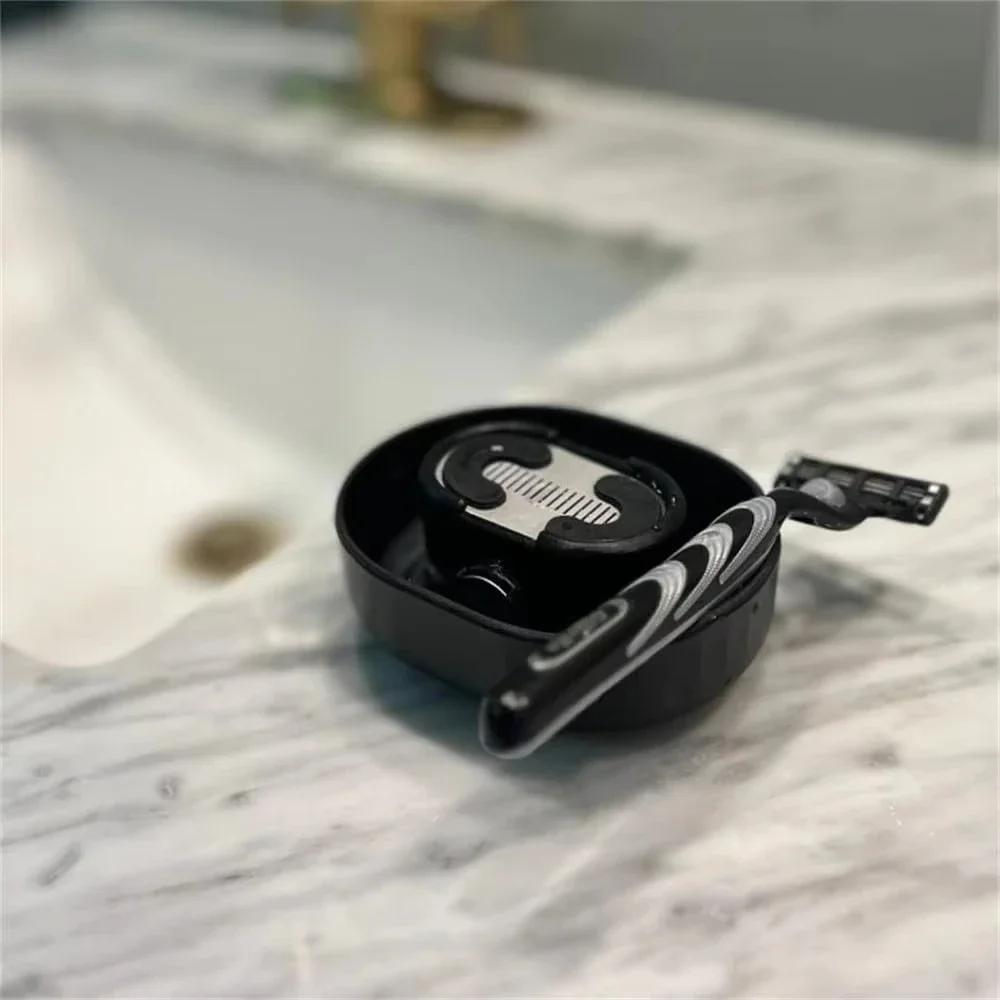 For Most Head Razors Razor Rinser Cleaner Efficiently Save Water Shaving Razor Rinser Plastic No Batteries Shaver Storage Rack