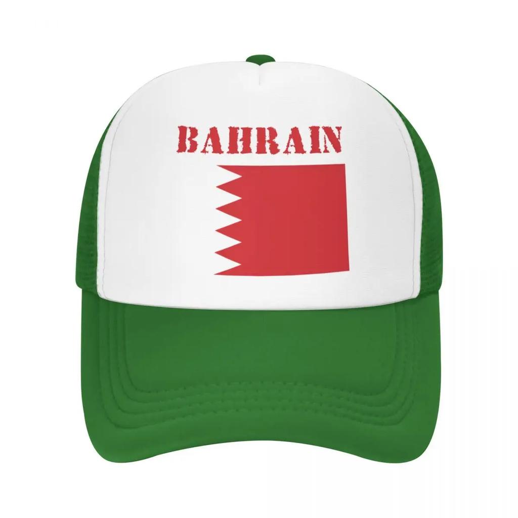 Custom Classic Unisex Bahrain Flag Trucker Hat Adult Adjustable Baseball Cap for Unisex Women Hip Hop Dad Hat