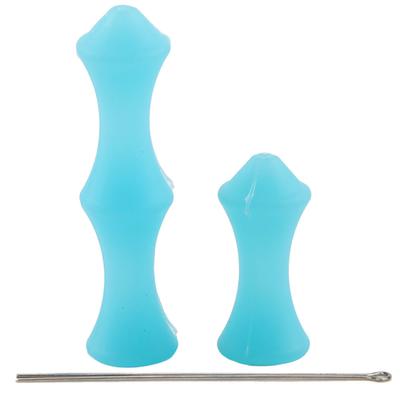 Set of Silicone Bowstring Finger Saver For Archery Hunting String Finger Guards(blue)