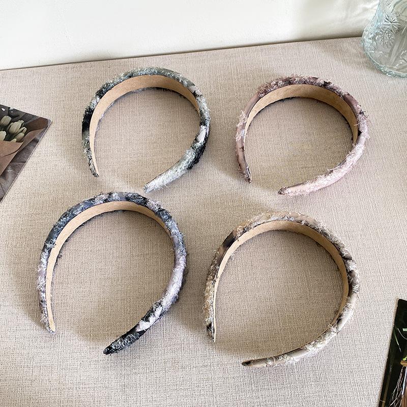Neue Tinte Schmetterling Stoff Haarreifen Damen Mode Klassische Spitze Schwamm Stirnbänder Outdoor Freizeit Haarschmuck