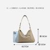 New top-layer cowhide versatile tote bag, underarm commuter genuine leather women's bag, shoulder and crossbody bag
