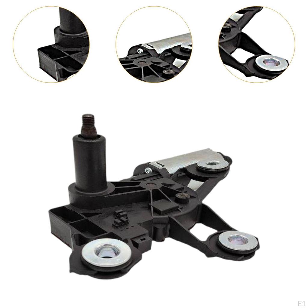 Windshield Wiper Motor Accessory 1141045 Sturdy Spare Parts Compatible Black for Fiesta MK5 MK6