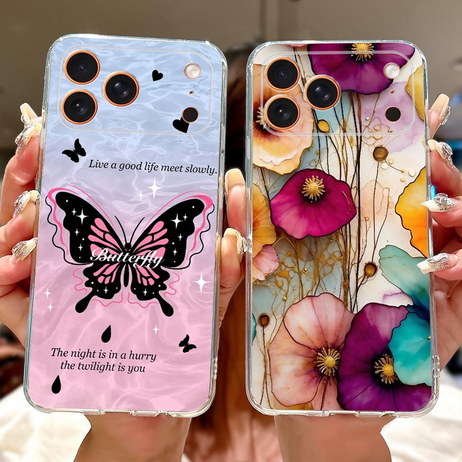 For Apple iPhone 17 Pro Max Case iPhone17 Air Fashion Painted Cover Soft Silicone Case For iPhone 17 Air iPhone17 Pro Max Fundas