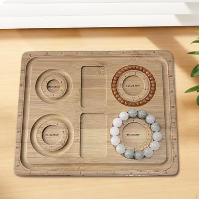 Dřevěná korálkovací deska Podložka na design šperků Opakovaně použitelná Dekorativní Praktický Držák Podnos na korálky pro