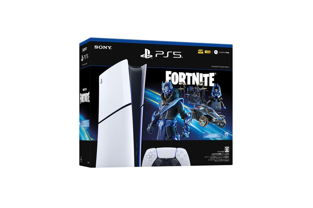 PlayStation 5 Digital Edition Cobalt Star Paket mit Original Design Öko-Tasche "Fortnite" (CFIJ-10028)