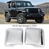 2pcs Side Wing Rear Mirror Protector Rearview Cover Trim Fits for   JL 2018+(Carbon   )