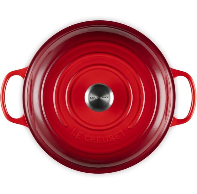 Сковорода Le Creuset Gourmet Professional, чугунная, круглая, 30 см, 3.5 л, красная (21180300602430)