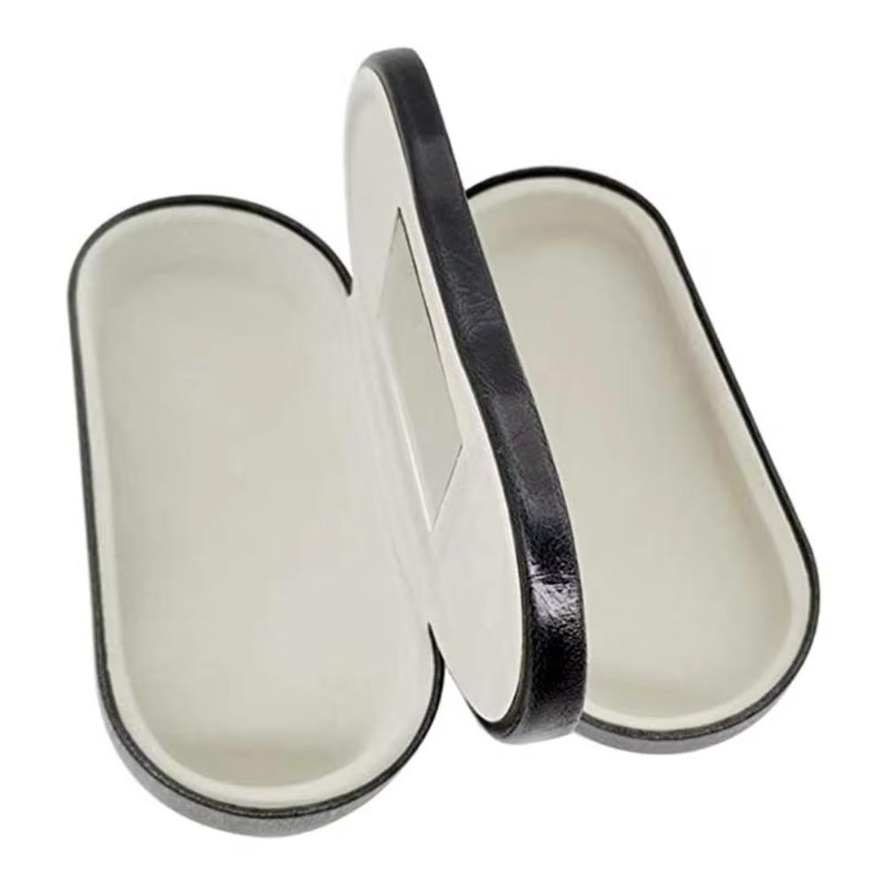 Luxury Dual Layered Eyewear Box Built-in Mirror Eyewear Protective Cases  Business Travel