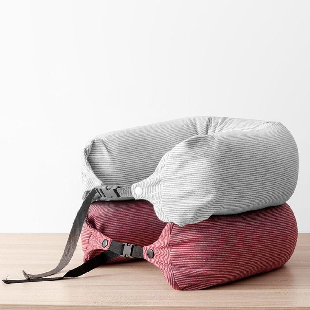 Japanese Style Sleep Neck Support U Shaped Bendable Roll Pillow Portable Nap Pillow  Lumbar