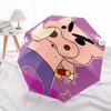 1pc Crayon Shin chan Automatic Open/Close Folding Umbrella, Windproof 8 Rib Construction, Lightweight Travel Umbrella for Women/Men,0903205