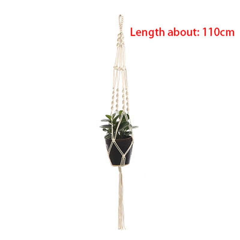 Handmade Macrame Plant Hanging Baskets Flowerpot Holder Balcony Courtyard Garden Wall Decoration Plant Hanger