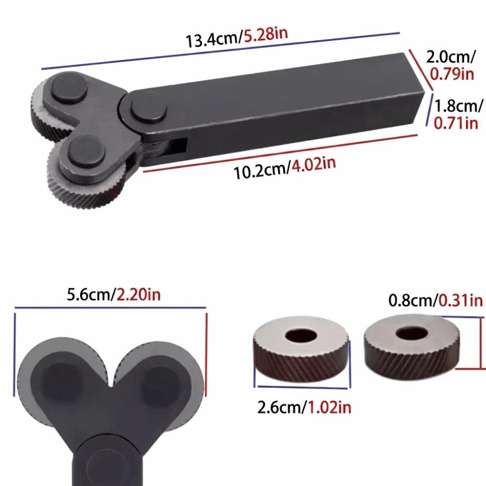 Multiple Cutters Double Wheel Knurling Cutter Multi Pitch Knurling Tools  Lathe Processing