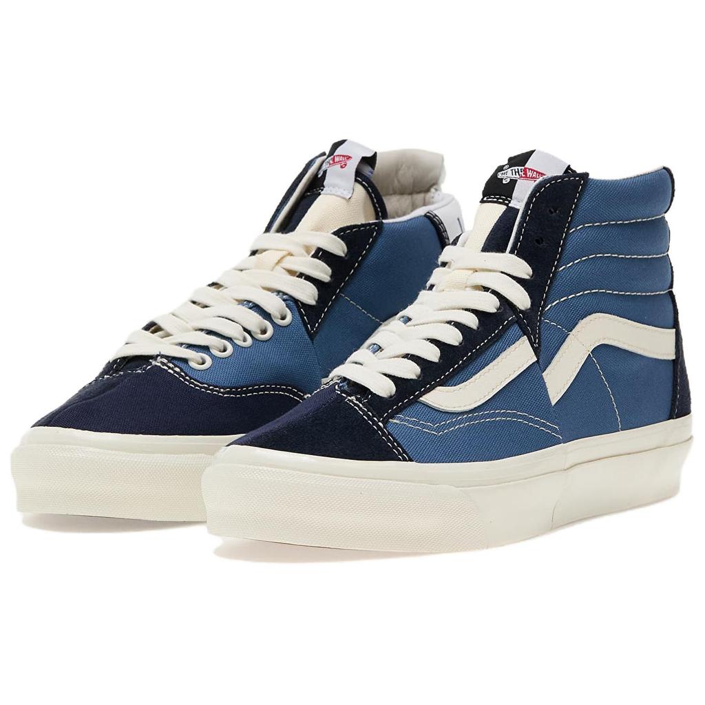 Vans Clash The Wall Premium Mid-Top Skate Shoes Men Skate Shoes Blue VN000CNKSN01