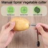 2pcs Stainless Steel Spiral Cutter for Fruit, Potatoes, Carrots, Cucumbers