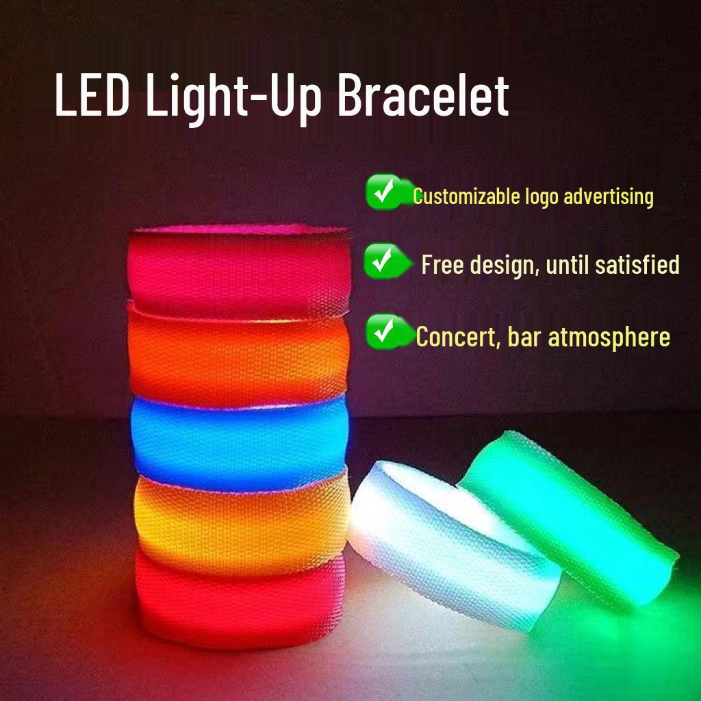 Dobíjecí LED sportovní náramek měnící barvu