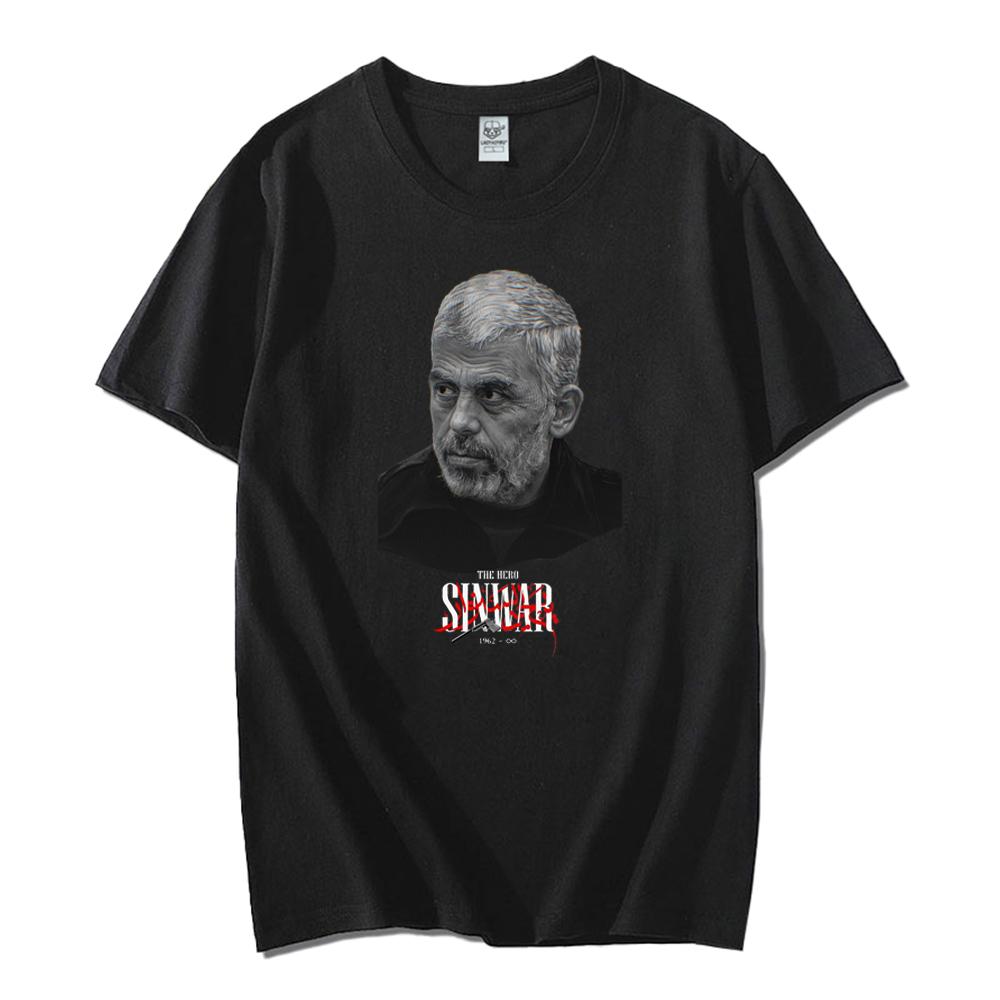 Yahya Sinwar RIP T-shirt Yearn for Yahya Sinwar Original Printing T Shirt Vintage O-neck Unisex Shirts Cotton Breathable Tops