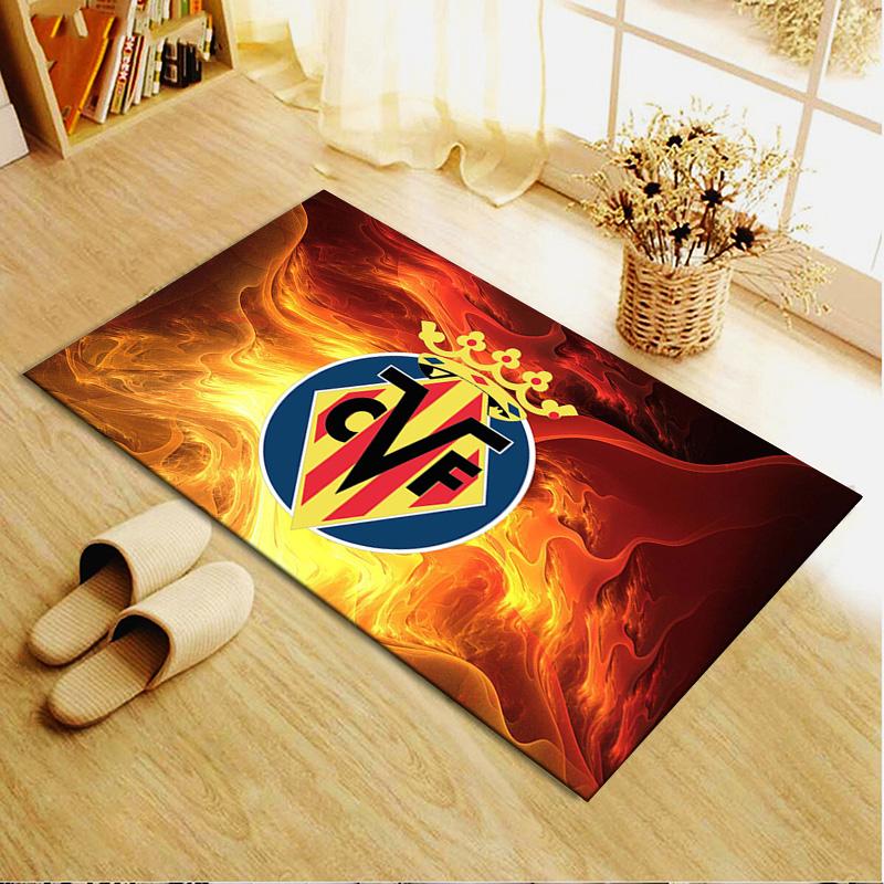Villarreal CF Carpet Rug for Living Room Bedroom Home Sofa Decoration,Kids play Non-slip Floor Mat