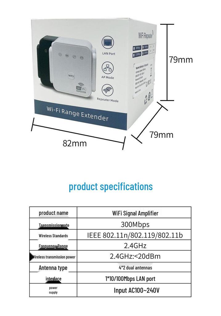1200M 5G Wifi Network Signal Booster & Repeater