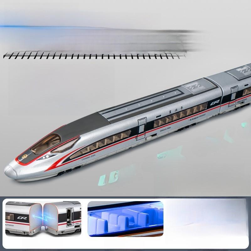 Alloy Highspeed Train Model With Flashing Lights And Sound For Kids Play