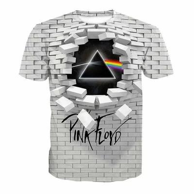 Summer Round Neck 3D Geometric Pattern Print Top Fashionable Casual Short Sleeved Men's T-shirts