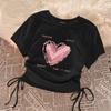 T-shirt tinta unita per bambina, top a maniche corte per bambini, magliette estive per bambini, camicetta per adolescenti, completini per neonati, abbigliamento