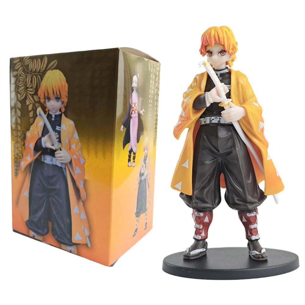 Figurine Anime Kamado Tanjirou Nezuko Demon Slayer Figurine Figurines d'Action Modèle PVC Jouets Figurine Zenitsu Inosuke Kimetsu No Yaiba