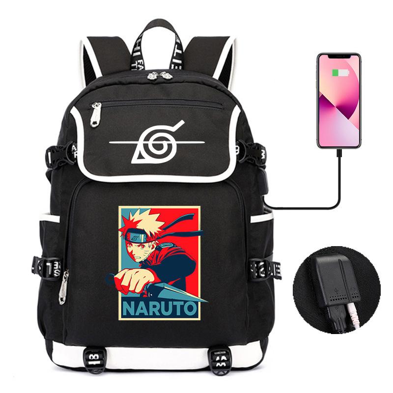 Backpack Day Manga Cartoon Printing Student School Bag Business Large Capacity Usb Computer Bag