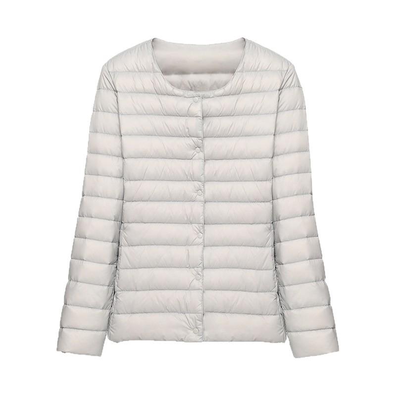 Down Jacket Women's Short Autumn and Winter Light Liner Light Thin Fashion Warm White Duck Down Jacket