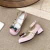 Fashion New Fashion Trend Bow Versatile Rhinestone Single Shoes Comfortable Shallow Mouth Soft Sole