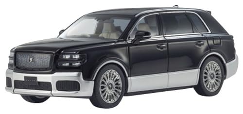 Kyosho Original 1/43 Scale Toyota Century (Rinpo) (Black/Silver) with Fromage Interior, Finished Model, KS03926BS