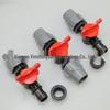 20mm PE Snap-On Valve to 6-Point Male Thread Drip Irrigation Pipe Connector for Blueberry Greenhouses