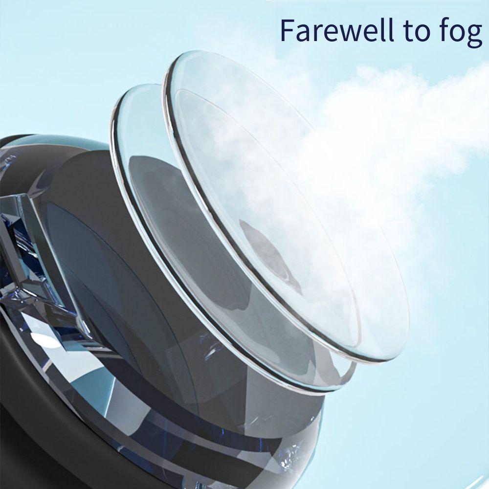 Silicone Mirror Frame Swim Goggles Anti-fog Shortsighted Swimming Glasses Women