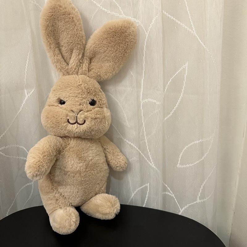Brown Rabbit Plush Toy Animal Stuffed Doll Sleep Soothing Decoration Gift Kids