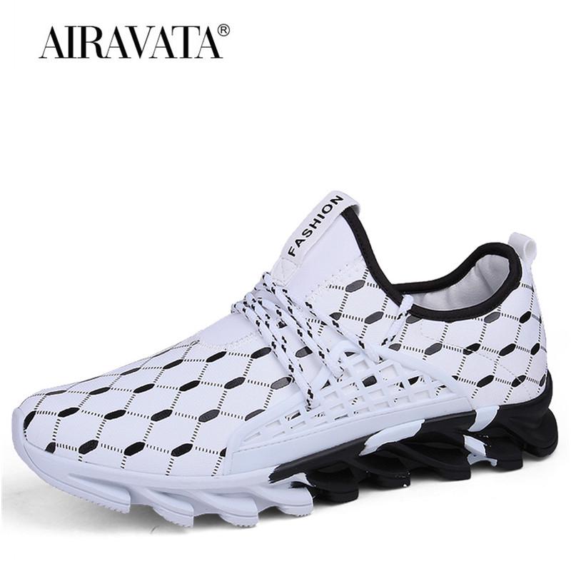 Men Running Sneaker Trainers Lace Up Casual Shoes Light Breathable Flats Male