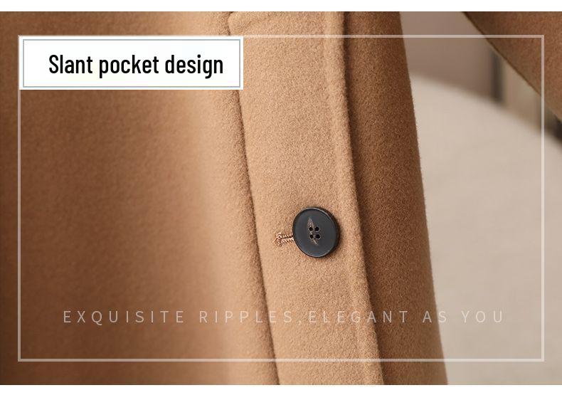Women's 2026 Double-Faced Cashmere Wool Coat - Spring Long & Loose Style