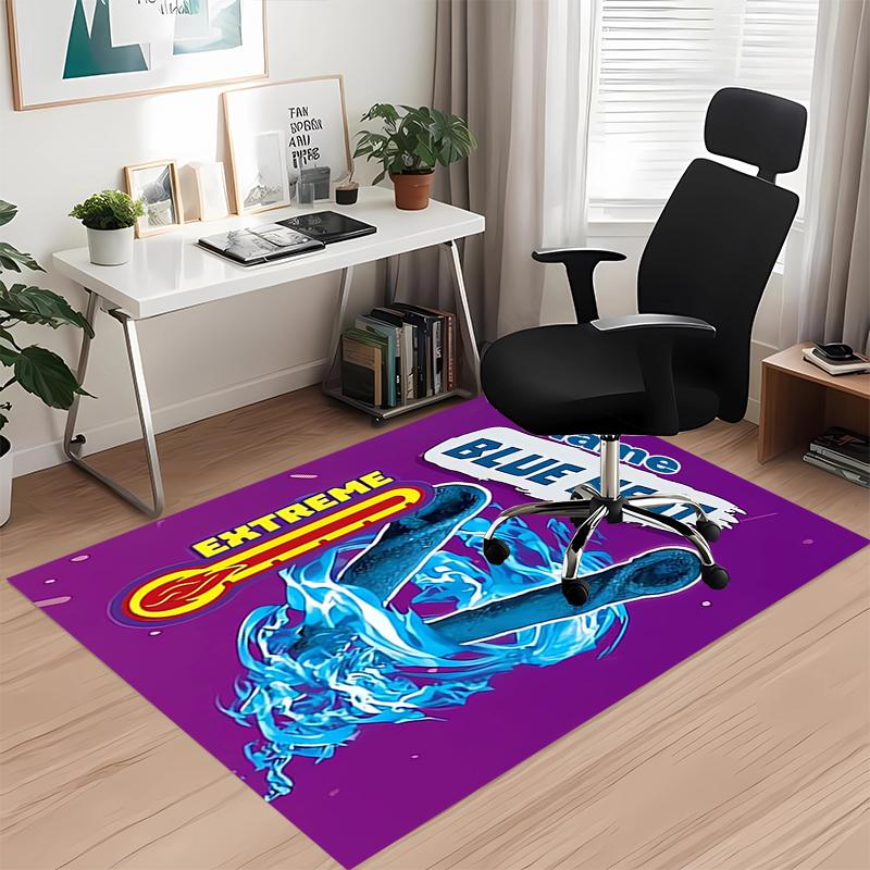 Tappeto Stampato Takis Fuego con Nome Personalizzato, per Sedia da Ufficio Soggiorno Camera da Letto Cucina Decorazioni Regali.